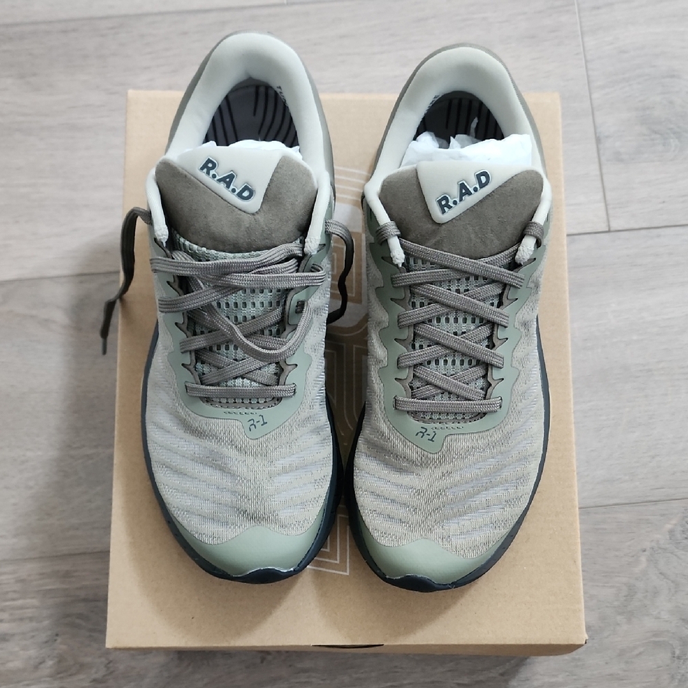 R.A.D. Gray and Green Sneakers